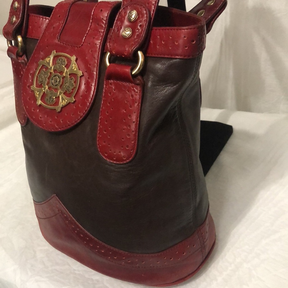 Kate Landry Leather Bucket Bag - Picture 5 of 12